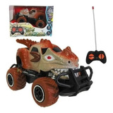 Carrinho De Controle Remoto Dinossauro Monster Big Foot 4x4 Cor Marrom