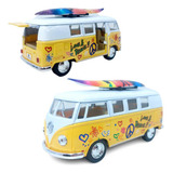 Carrinho De Ferro Miniatura Kombi Fusca Coleção Vw Fricção