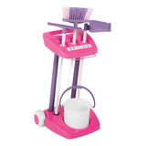 Carrinho De Limpeza Infantil Brinquedo Kit Limpeza Completo 