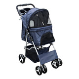 Carrinho De Passeio Pet Com Porta Copo Para Cães E Gatos