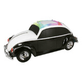 Carrinho Fusca Táxi Caixinha De Som Luzes Bluetooth Rádio Fm