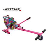 Carrinho Hoverkart Universal Para Hoverboard Regulável Joyfox Com Encosto Alto, Ajuste Central E Peso Reforçado Máximo De 150kg Cor Rosa