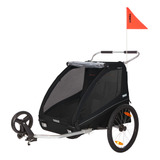 Carrinho Trailer Thule Coaster Xt Para Bike Cachorro Ou Pet Cor Preto