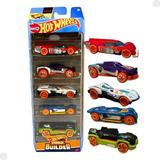 Carrinhos Hot Wheels Track Builder 1806 Com 5 Carros- Mattel