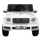 Carro Bateria P/ Crianças Mercedes G500 6v Bivolt Evolux Cor Branco