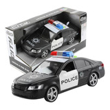 Carro De Policia De Brinquedo Com Luz E Som 3038 - Bbr Toys Cor A