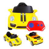 Carro P Criança De Controle Remoto Grande Amarelo Bang Toys