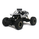 Carro Rock Crawler Rc 4x4 Off Road 28cm Cor Prateado