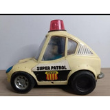 Carro Super Patrol Polícia Glasslite Brinquedo Antigo 