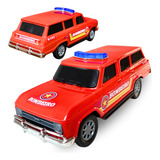 Carro Veraneio Policia Antigo Retrô Coleção Brinquedo 