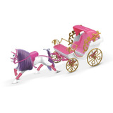 Carruagem Real Infantil Para Boneca Barbie Rosa Frete Grátis