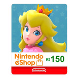 Cartão Cartão Para Nintendo Eshop Nintendo Digital 150brl