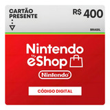 Cartão Cartão Para Nintendo Eshop Nintendo Digital 400brl