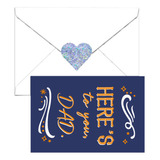 Cartão De Agradecimento Para O Dia Dos Pais, Com Envelope E