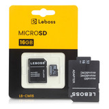 Cartão De Memória 16gb Celular Câmera Microsdhc Adaptador Sd
