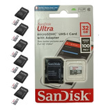 Cartão De Memória 32gb Kit 6 Unidades Sandisk Ultra