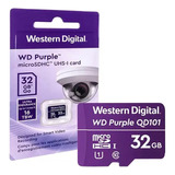 Cartão De Memória 32gb Micro Sd Wd Purple P/ Cftv Segurança