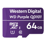 Cartão De Memória 64 Gb Micro Sd Wd Purple Intelbras