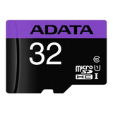 Cartão De Memória Adata Ausdh32guicl10-ra1 Premier Com Adaptador Sd 32gb