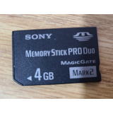 Cartão De Memória Câmera Sony Cybershot Memory Stick Pro 4gb