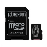 Cartão De Memória Kingston Sdcs2 Canvas Select Plus Com Adaptador Sd 128gb