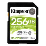 Cartão De Memória Kingston Sds2/256gb Canvas Select Plus 256gb
