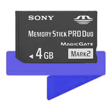 Cartão De Memória Memory Stick Pro Duo 4gb / Câmera Sony