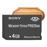 Cartão De Memória Memory Stick Pro Duo 4gb / Psp Sony