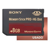 Cartão De Memória Memory Stick Pro Duo 8gb / Psp Sony