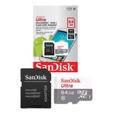 Cartão De Memoria Micro Sd 64gb Sandisk Para Camêra Wifi Ip