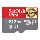 Cartão De Memoria Micro Sd Sandisk 512gb Ultra Original Sdxc