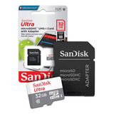 Cartão De Memoria Micro Sd Sandisk Ultra Sdhc 32gb 100mb/s