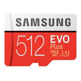 Cartão De Memória Samsung Mb-mc512ga/am Evo Plus Com Adaptador Sd 512gb