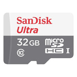 Cartão De Memória Sandisk 32gb Classe 10 Ultra Micro Sd