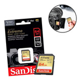 Cartão De Memória Sandisk 64gb Extreme 170 Mb/s 4k + Leitor 