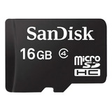 Cartão De Memória Sandisk Sdsdqm-016g-b35a Com Adaptador Sd 16gb