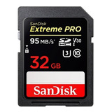 Cartão De Memória Sandisk Sdsdxpa-032g-x46 Extreme Pro 32gb