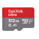 Cartão De Memória Sandisk Sdsquar-512g-gn6ma Ultra Com Adaptador Sd 512gb