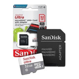 Cartão De Memória Sandisk Ultra - 32gb - Micro Sdhc Uhs-i