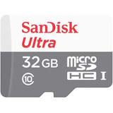 Cartão De Memória Sandisk Ultra Com Adaptador Sd 32gb Sdsqunr-032g-gn3ma