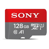 Cartão De Memória Sony 128gb Microsd Com Adaptador P/camera