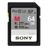 Cartão De Memória Sony Sf-m64 Series 64gb