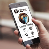 Cartão De Visita Digital Clicável Uber Com Foto Modelo 2