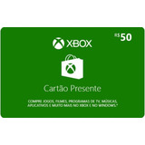 Cartão Digital Xbox Live Credits R$ 50
