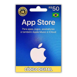Cartão Gift Card App Store R$ 50 Reais - Itunes Brasil Apple