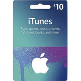 Cartão Itunes Apple Gift Card $10 Dólares Usa 