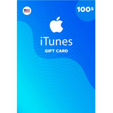 Cartão Itunes Apple Gift Card $100 Dólares Usa 