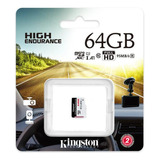 Cartão Kingston Micro Sd 64gb Endurance Classe 10 Sdce/64gb