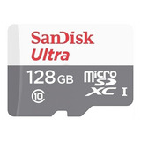 Cartão Memória 128gb Micro Sd Ultra 80mbs Classe 10 Sandisk