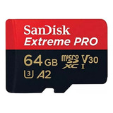 Cartão Memória 64gb Micro Sd Extreme Pro 170mbs Sandisk Nfe